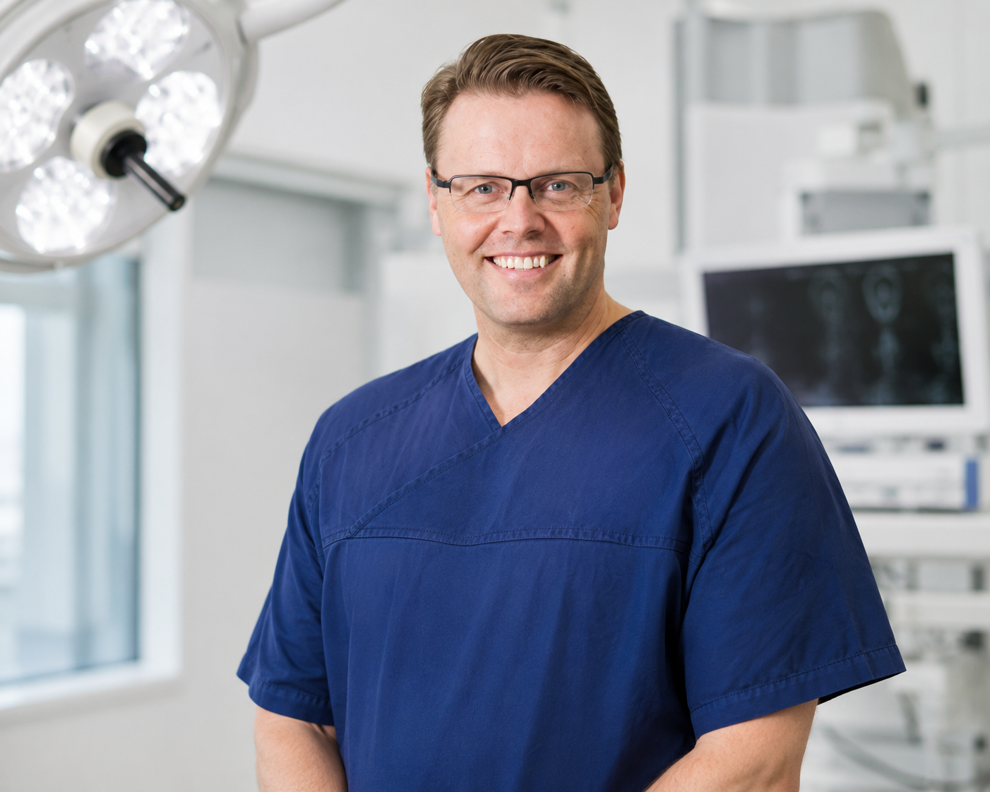 Dr Gert Tollesson in the operating theatre